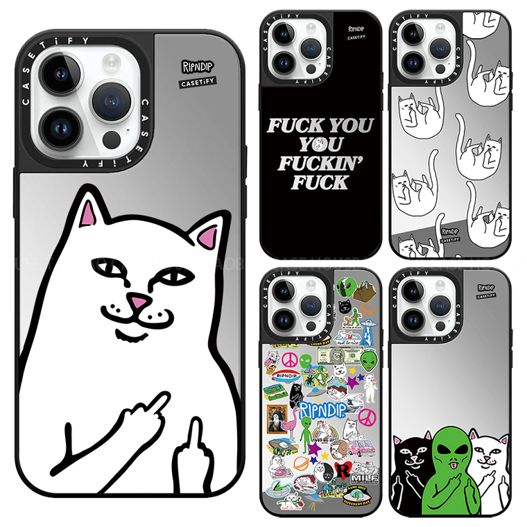 Reflection Mirror RIPNDIP Cat 15, 14, 13, 12, 11 iPhone Case
