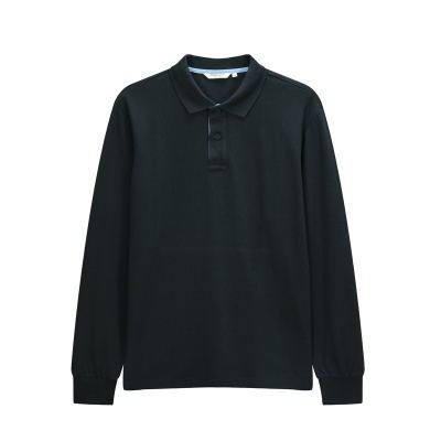 maxwin马威服饰男士纯色休闲时尚翻领T恤长袖POLO衫143144