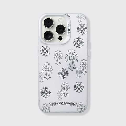 White — Chrome Heart New 15, 14, 13, 12 iPhone Case
