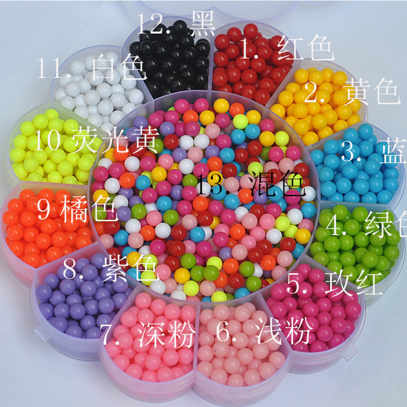 6mm acrylic solid color no hole round beads solid loose beads diy decorative materials by hand epoxy beads