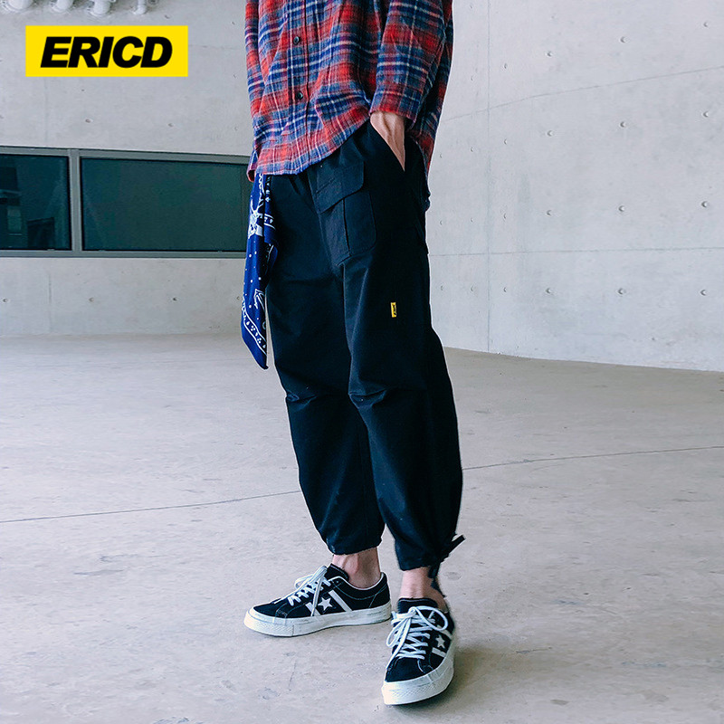 ericd 2019 printemps été, des nouvelles de la marée de la marque japonaise solide faisceau de couleur pieds poignets tendance joker outillage pantalons hommes ericd 2019 printemps été, des nouvelles de la marée de la marque japonaise solide faisceau de couleur pieds poignets tendance joker outillage pantalons hommes