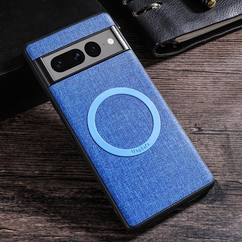 Blue — Minimal Business Creative MagSafe Magnetic Canvas 8, 8 Pro, 7, 7 Pro, 6, 6 Pro Google Pixel Phone Case