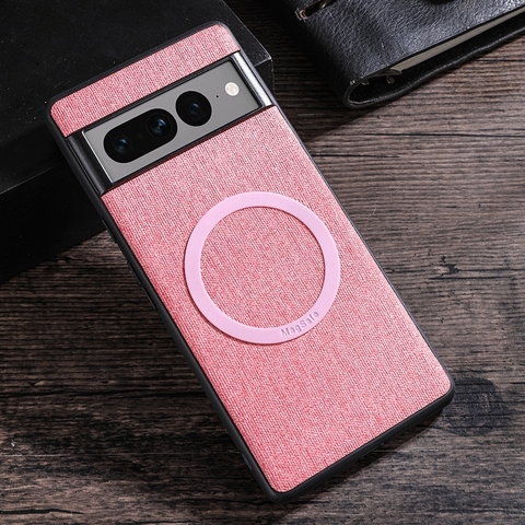 Pink — Minimal Business Creative MagSafe Magnetic Canvas 8, 8 Pro, 7, 7 Pro, 6, 6 Pro Google Pixel Phone Case