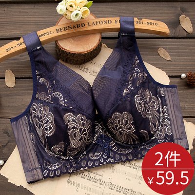 无钢圈超薄无海绵大码文胸胖mm200斤薄款内衣胸罩五排扣加肥加大-淘宝网