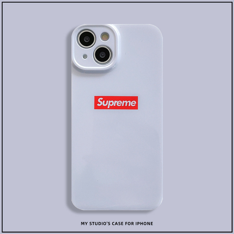 Supreme White Red Box Logo iPhone Case