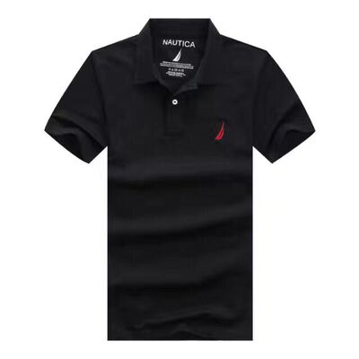 2017夏新品男装短袖T恤诺帝卡品牌纯棉POLO衫纯色加肥加大