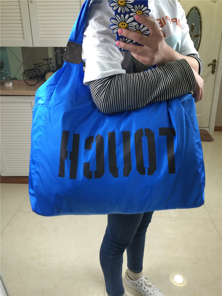letters korean version of the single shoulder nylon leisure bag large - capacity cloth handbags shopping bags square dance travel bags