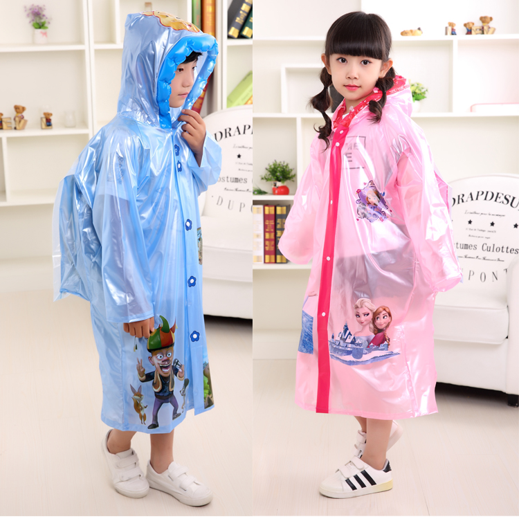 【天天特價】男女童兒童雨衣小孩雨披充氣帽檐帶書包位小學生雨衣