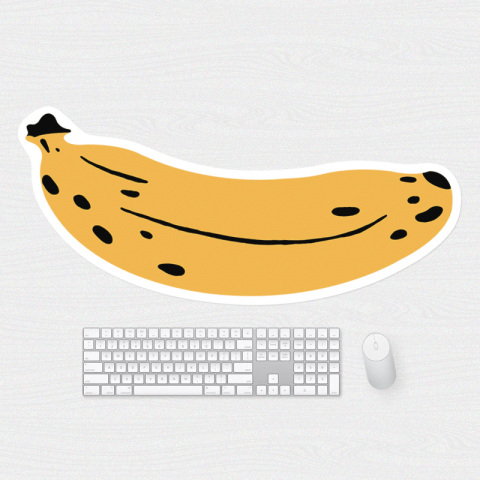 Creative Funny Spoof Large Banana Water Proof Anti Slip Mousepad Desk Mat Pad 875x340mm Phone Case
