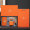 Оранжевый офисный кубок в коробке