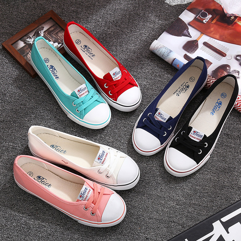 bei à la faible profondeur de la bouche de la toile classique chaussures femmes de la mode casual noir chaussures de travail de l'étudiant campus tendance de la version coréenne des chaussures de bei à la faible profondeur de la bouche de la toile classique chaussures femmes de la mode casual noir chaussures de travail de l'étudiant campus tendance de la version coréenne des chaussures de