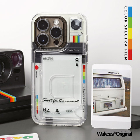 New Shoot For The Moment Card Holder Transparent Clear 15, 14, 13, 12, 11 iPhone Case