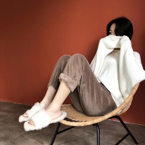 《仙女秒杀》单件45 两件78秋冬款暖暖裤百搭睡衣女加厚裤懒人