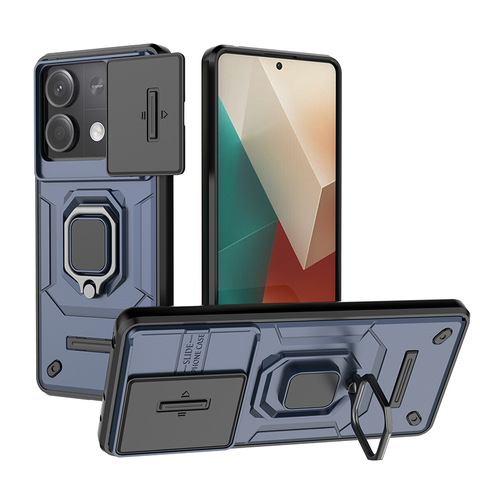 Blue — Camera Lens Protection Tough Shockproof Drop Resistant Airbag 4 Corner Shock Absorbing Ring Finger Holder Kickstand