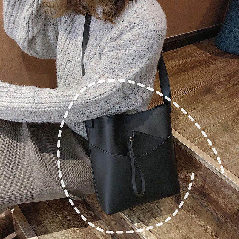 กระเป๋า ins百搭斜挎子母包水桶包2020秋冬新款大韩版韩国2020潮款女包包  