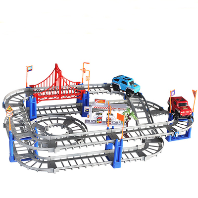 双层拼接托马斯小火车套装电动汽车轨道车 3-6岁儿童玩具车组合男