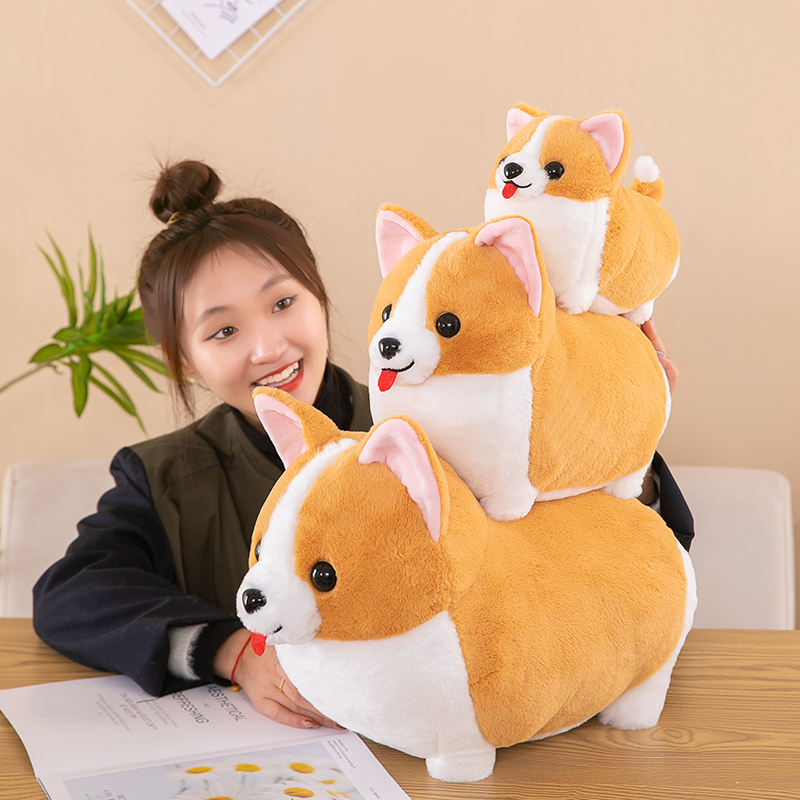 Corgi Plush Toy Doll Shiba Inu Ragdoll Dog Girl Accompany Ragdoll Birthday Gift Muppet