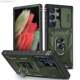 Sliding Camera Lens Protection Phone Cases Covers Ring Kickstand Tough Shockproof Galaxy S23, Galaxy S23 Plus, Galaxy S23 Ultra,
