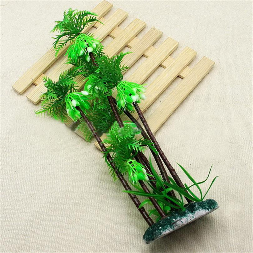 Dahuang Forest Fish Tank Scenery Decoration Simulation Water Plants Plastic Fake Water Plants Aquarium Decoration Middle and Rear View Height 26cm