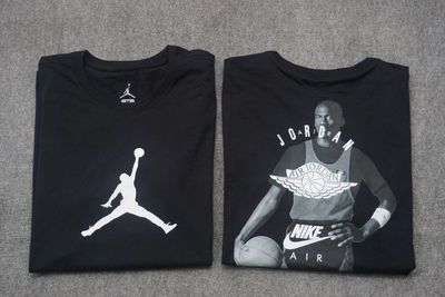 酷动城 AIR JORDAN 男子黑色 运动休闲圆领短袖T恤 AV8452-0
