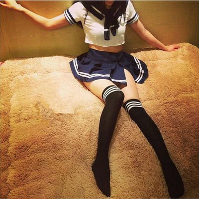 包邮日韩cos制服短裙卖萌演出服水手服角色扮演学生极度诱惑套装-淘宝网