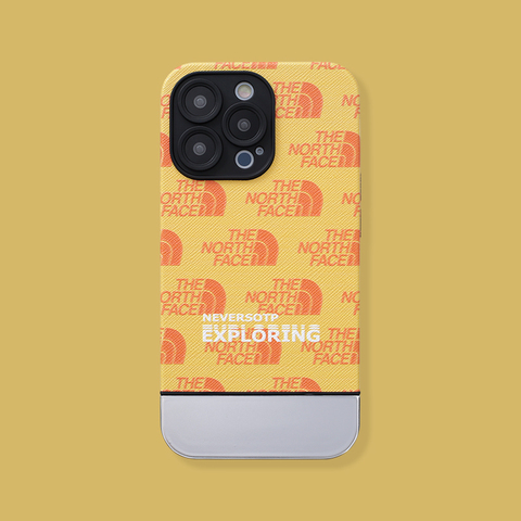 Yellow — The North Face New Synthetic Leather 14, 13, 12 iPhone Case