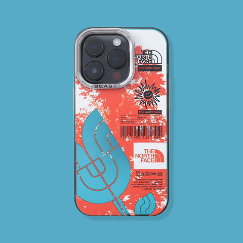 Red — Drawing Illustration Matte Laser Gradient Niche Anti Slip The North Face 15, 14, 13, 12, 11 iPhone Case