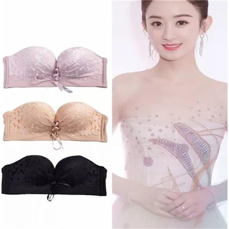 bretelles non-slip enveloppé poitrine sous-vêtements femmes pas de jantes de recueillir plus épais soutien-gorge sans couture petite poitrine coller sur le pop-soutien-gorge invisible bretelles non-slip enveloppé poitrine sous-vêtements femmes pas de jantes de recueillir plus épais soutien-gorge sans couture petite poitrine coller sur le pop-soutien-gorge invisible