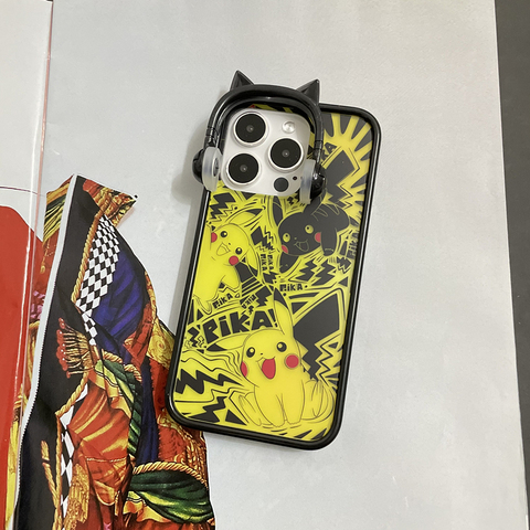 Pikachu Pokémon 3D Headphones 14, 13, 12, 11 iPhone Case