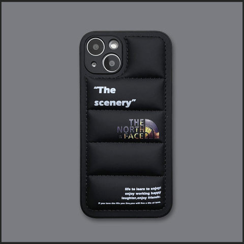 TNF The North Face New Puffy Puffer Down Jacket The Scenery 14, 13, 12 iPhone Case