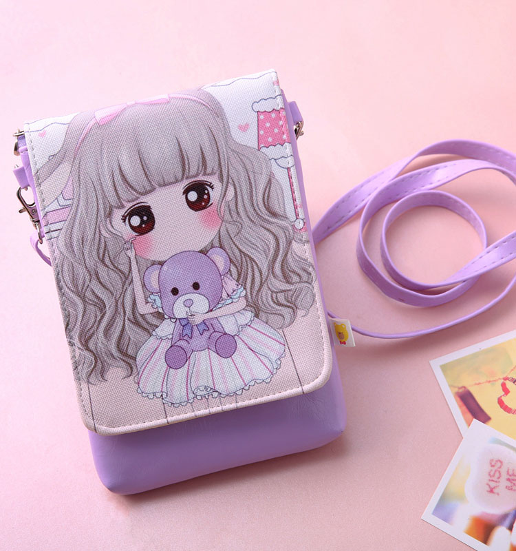 韓版兒童零錢包公主斜挎包小學生手機包女童女生迷你可愛小包包