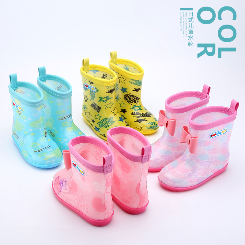 日式雨靴兒童雨鞋寶寶幼兒水靴小童水鞋防滑1-3 嬰幼男童女童公主