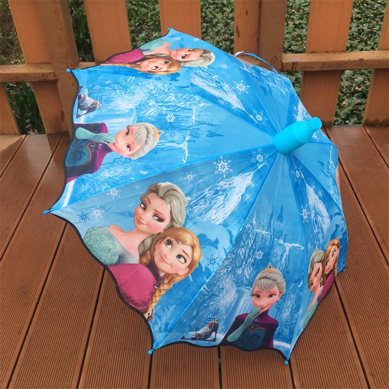兒童雨傘男女童自動小魔仙愛莎冰雪奇緣艾莎公主長柄傘