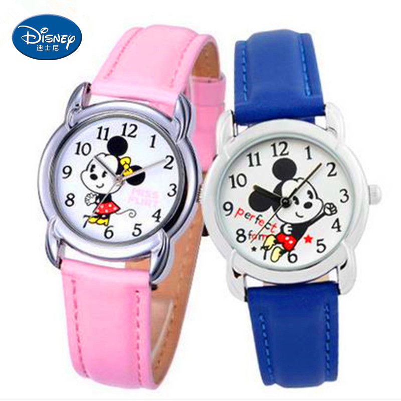 迪士尼手表兒童手表男孩指針表小學生米奇卡通表迪斯尼男女童腕表