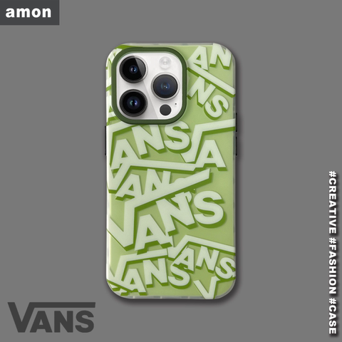 Vans Light Green White Pattern iPhone Case