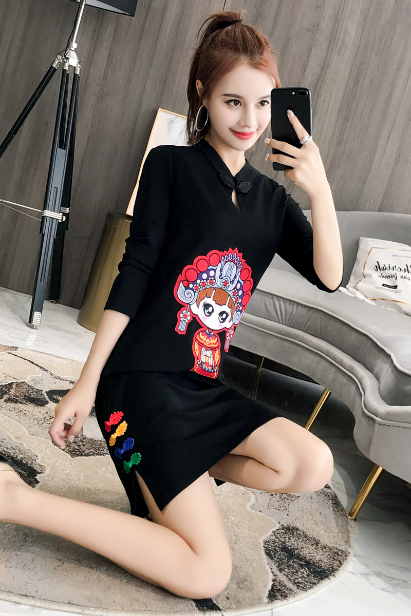 High Sense Chinese Style Women‘s Clothing 2023 New Spring Clothes Daily Party Modern Improved Cheongsam Dress Embroidery