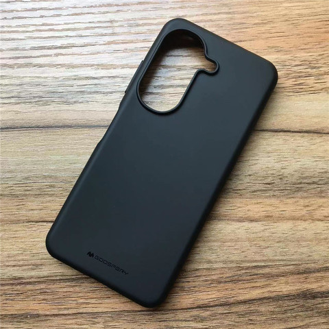 Black — Zenfone 9 Matte Soft Silicone TPU Phone Case