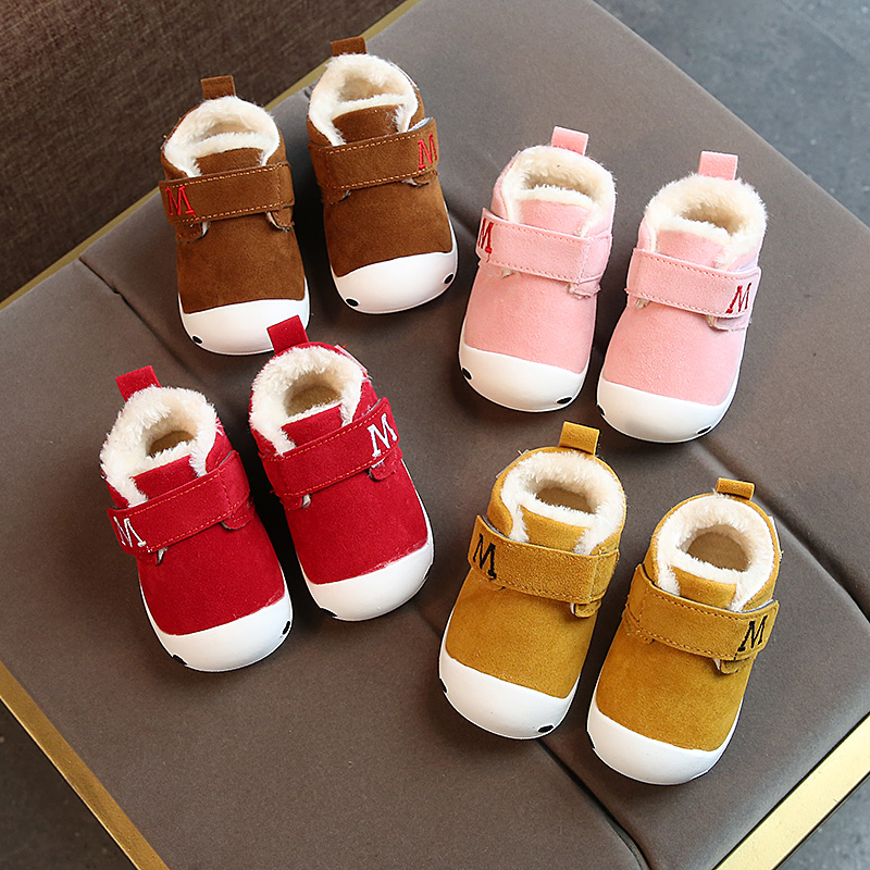 寶寶棉鞋男女童鞋新生嬰幼兒加絨學步鼕季6-12個月軟底棉鞋1-2歲0