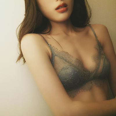 BOTHYOUNG性感蕾丝薄款文胸无钢圈胸罩新款法式内衣bralette-淘宝网