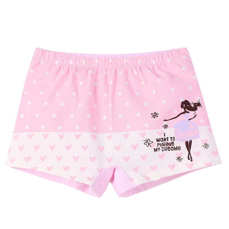 senzhigu children's underwear girl's quarter pants student's flat shorts baby cotton girl's underwear