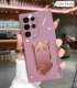 Bearbrick Girls Phone Cases Covers Trendy Fashionable Electroplated Silicone TPU Kickstand Function Galaxy S23, Galaxy S23 Plus, Galaxy S23 Ultra, Galaxy S22, Galaxy S22 Plus, Galaxy S22 Ultra, Galaxy S21, Galaxy S21 Plus, Galaxy S21 Ultra, Galaxy S20, Galaxy S20 Plus, Galaxy S20 Ultra, Galaxy A13 5G, A23 5G, A33 5G, A53 5G, A73 5G