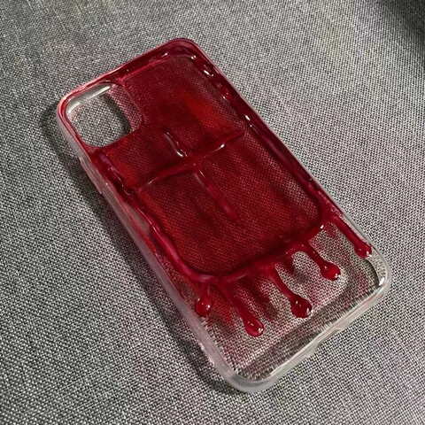 Red — Bloody Cross Unique Handmade 3D 14, 13, 12 iPhone Case