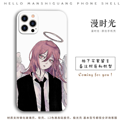 Chainsaw Man Manga Collage Black & White Silicone iPhone Case
