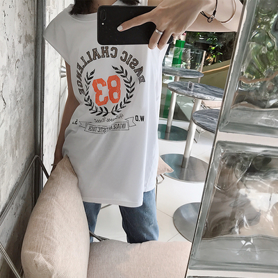 OJING原宿风数字印花背心女外穿小心机内衬防透ulzzang无袖上衣夏-淘宝网