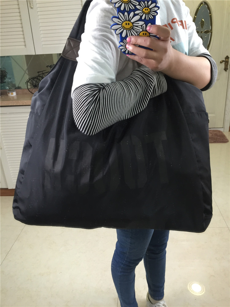 letters korean version of the single shoulder nylon leisure bag large - capacity cloth handbags shopping bags square dance travel bags