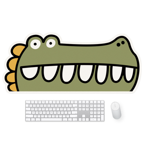 Cute Funny Crocodile Waterproof Anti Slip Large Mousepad Desk Mat 820x360mm Phone Case