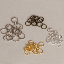 Железо DIY шпильки для волос ручной работы с 4 / 5 / 6 / 7 / 8 мм золотой серебряный открытый круг