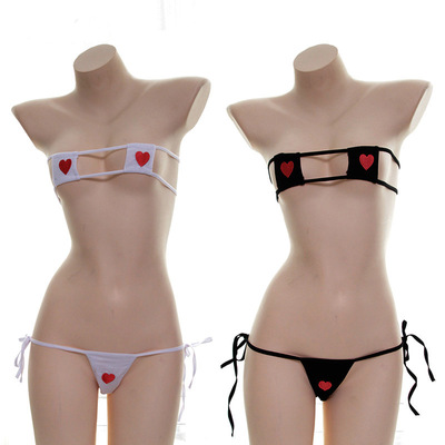情趣刺绣爱心方块比基尼套装系带绑带性感制服诱惑三点式套装撩汉-淘宝网 情趣刺绣爱心方块比基尼套装系带绑带性感制服诱惑三点式套装撩汉-淘宝网