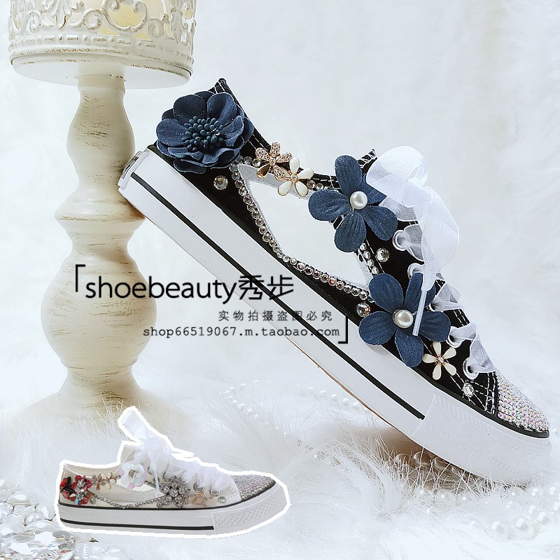 toile chaussures femme sandales, chaussures de chaussures de diamants ajourée avec strass dentelle pâte diamant fleur respirant marée basse chaussures chaussures blanches toile chaussures femme sandales, chaussures de chaussures de diamants ajourée avec strass dentelle pâte diamant fleur respirant marée basse chaussures chaussures blanches