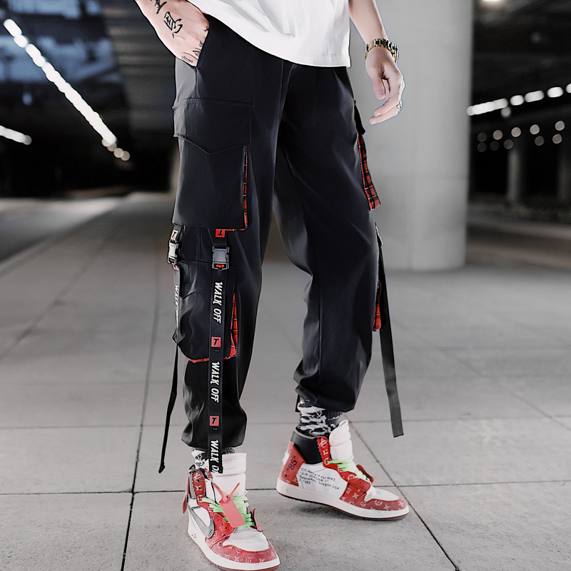 pantalon hommes version coréenne de la marée de l'été ins hip-hop bundle jambes sports pantalon loose pantalon cargo décontracté hommes de marée de la marque pantalon hommes version coréenne de la marée de l'été ins hip-hop bundle jambes sports pantalon loose pantalon cargo décontracté hommes de marée de la marque